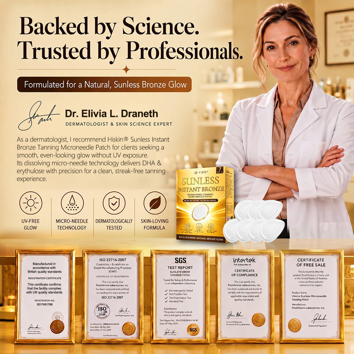 ☀️𝐇𝐢𝐬𝐤𝐢𝐧® 𝐒𝐮𝐧𝐥𝐞𝐬𝐬 𝐈𝐧𝐬𝐭𝐚𝐧𝐭 𝐁𝐫𝐨𝐧𝐳𝐞 𝐓𝐚𝐧𝐧𝐢𝐧𝐠 𝐌𝐢𝐜𝐫𝐨𝐧𝐞𝐞𝐝𝐥𝐞 𝐏𝐚𝐭𝐜𝐡 🇬🇧 (𝐉𝐮𝐬𝐭 𝐨𝐧𝐜𝐞 𝐚 𝐝𝐚𝐲) 𝐕𝐢𝐬𝐢𝐛𝐥𝐞 𝐁𝐫𝐨𝐧𝐳𝐞 𝐆𝐥𝐨𝐰 𝐢𝐧 𝟕 𝐃𝐚𝐲𝐬 ✅ 𝐍𝐨 𝐔𝐕, 𝐍𝐨 𝐎𝐫𝐚𝐧𝐠𝐞, 𝐍𝐨 𝐒𝐭𝐫𝐞𝐚𝐤𝐬, 𝐍𝐨 𝐃𝐇𝐀, 𝐍𝐨 𝐌𝐞𝐬𝐬.☀️